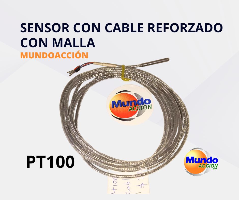 Sensor pt-100 con cable reforzado